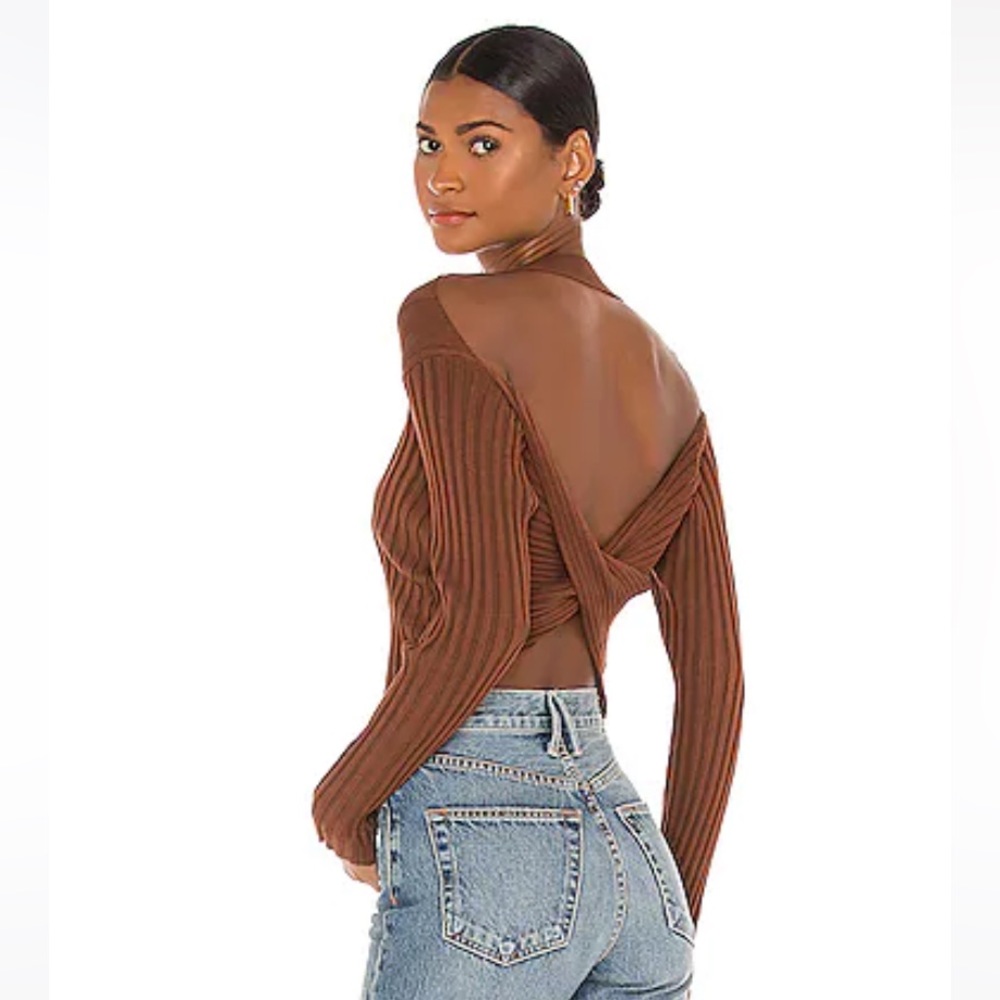 Twist Back Top in Chocolate Brown from Revolve. Tags still on!